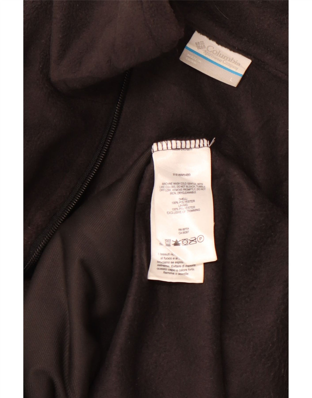 Мужской флисовый жилет COLUMBIA UK 40, большой размер, черный полиэстер