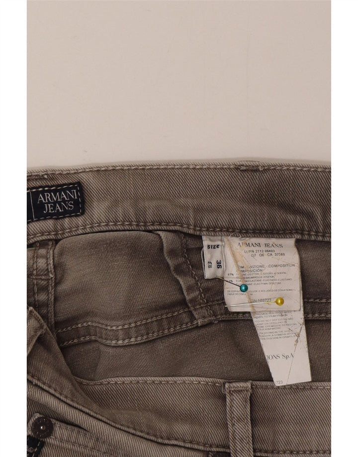 Мужские прямые джинсы Armani W36 L35 серые, хлопок