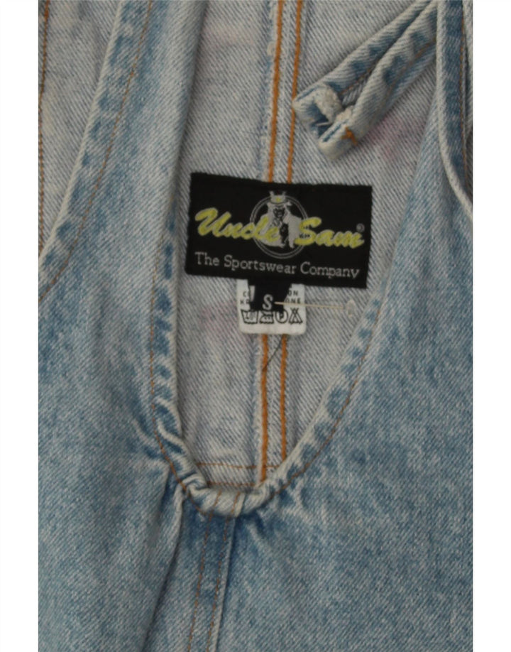 UNCLE SAM Womens Dungarees Denim Shorts Small W30 Blue Cotton Vintage Uncle Sam and Second-Hand Uncle Sam from Messina Hembry 