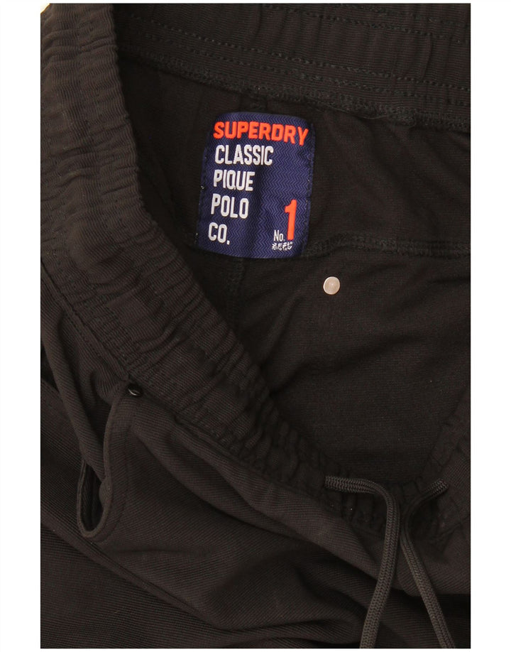 Мужские спортивные брюки Superdry, средние черные
