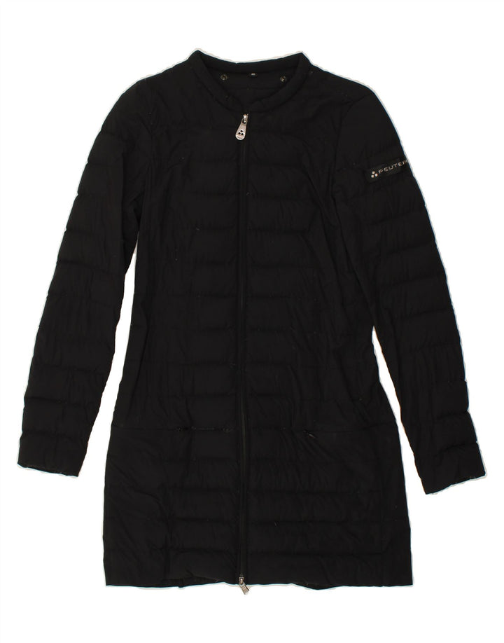 PEUTEREY Womens Padded Coat IT 40 Small Black Polyamide Vintage PEUTEREY and Second-Hand PEUTEREY from Messina Hembry 