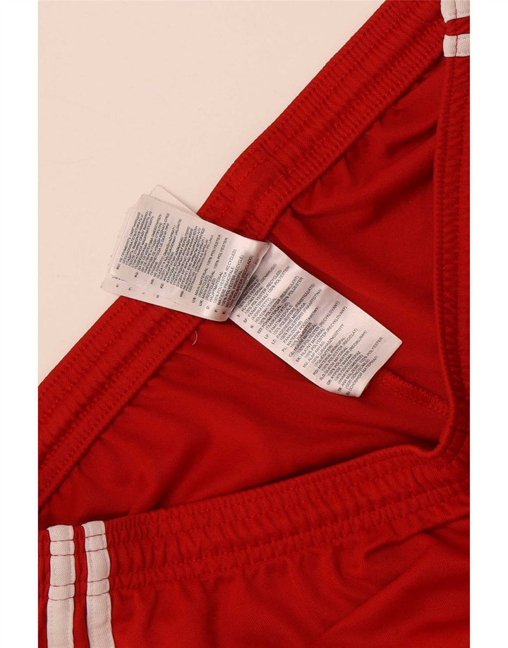 Мужские спортивные шорты Adidas Regular с графикой, средний красный полиэстер, спортивные