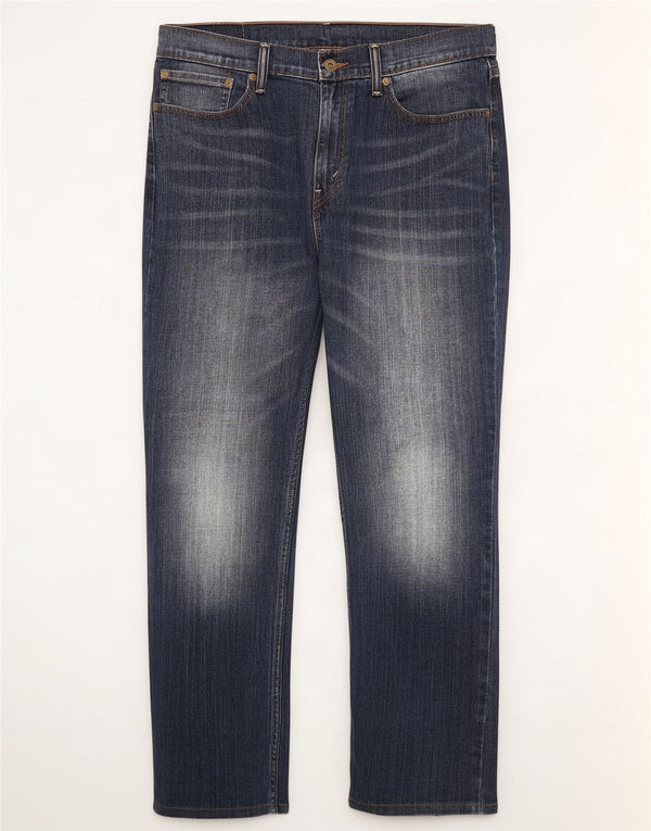 Мужские прямые джинсы Levi's 514 W34 L30 темно-синие, хлопок