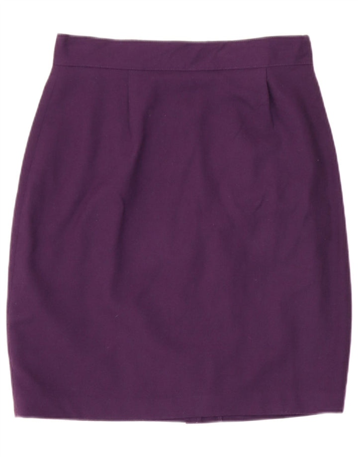 Женская юбка-карандаш Benetton IT 44 Medium W28 Фиолетовая шерсть