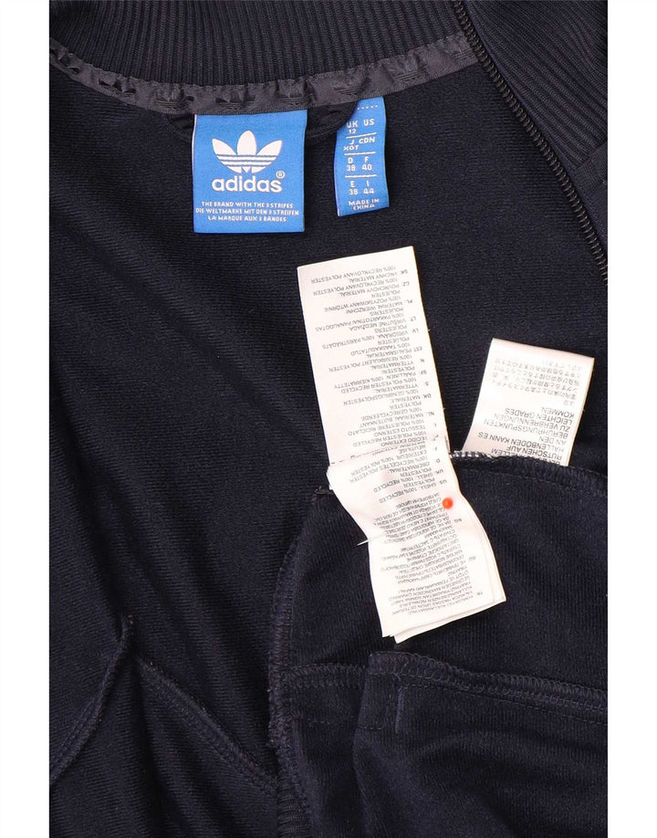 Женский спортивный костюм Adidas Top Jacket UK 12 Medium Navy Blue Colorblock