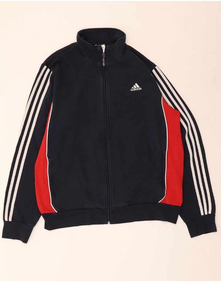 Мужской спортивный костюм Adidas Top Jacket XL Темно-синий Хлопок с цветными блоками