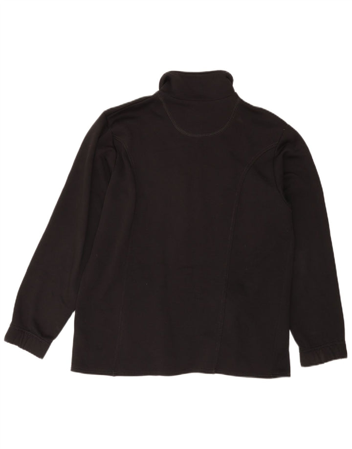 Женский спортивный костюм FILA с графическим рисунком, верхняя куртка UK 14, средний черный полиэстер