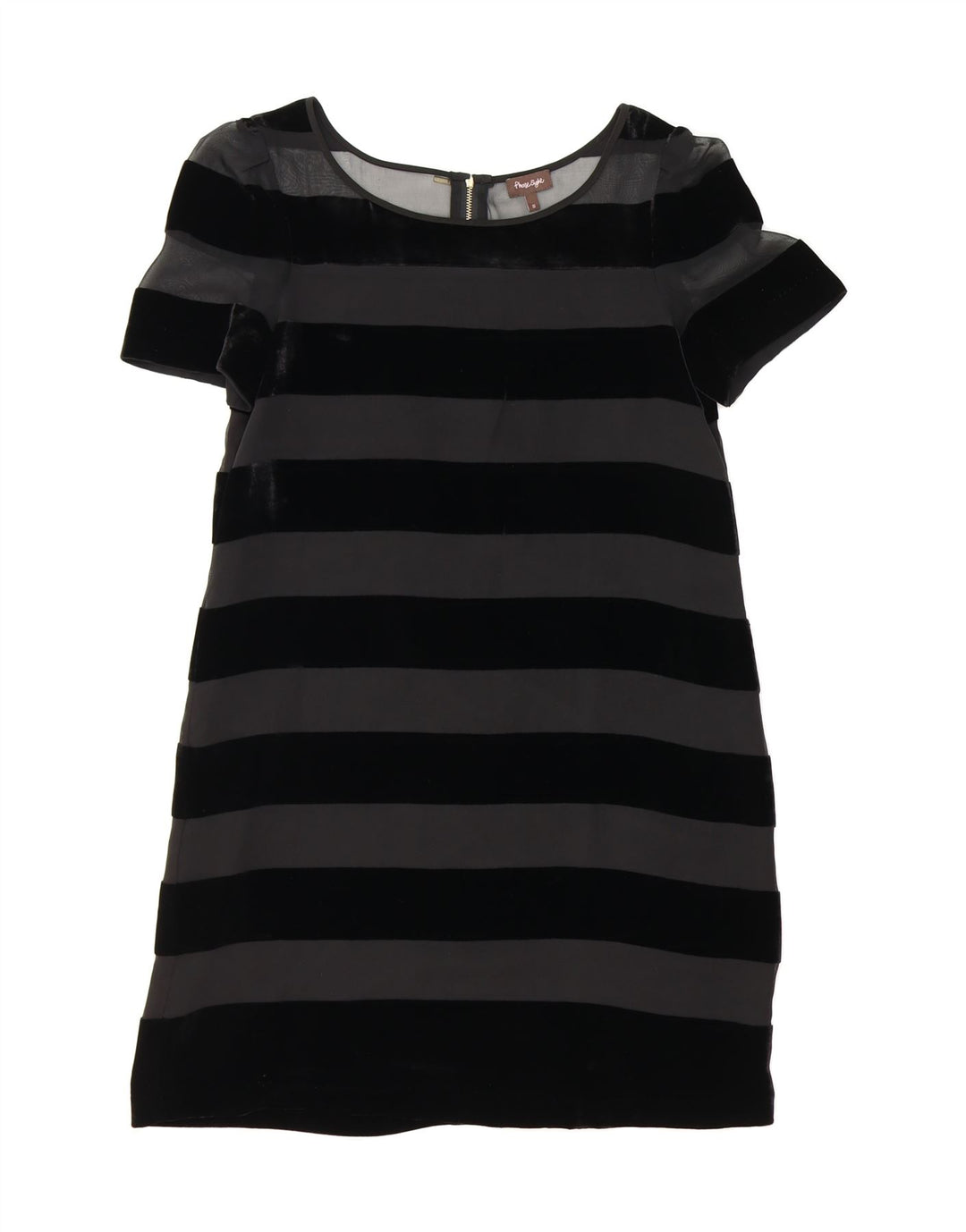 PHASE EIGHT Womens Sheath Dress UK 10 Small Black Striped Viscose Vintage Phase Eight and Second-Hand Phase Eight from Messina Hembry 