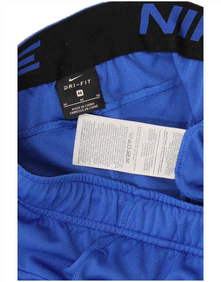 Мужские спортивные шорты Nike Dri Fit среднего синего цвета из полиэстера с цветными блоками