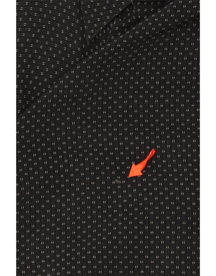 Мужская рубашка Tipo' S XL черная вискоза в крапинку