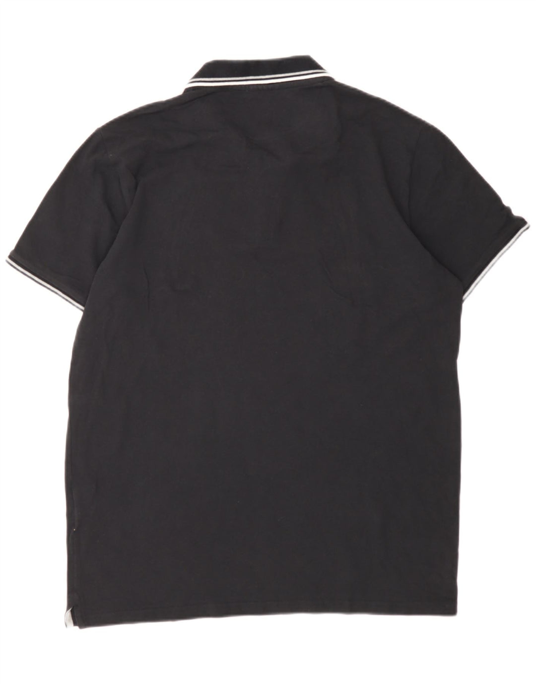CHAMPION Mens Polo Shirt Large Black Cotton Vintage Champion and Second-Hand Champion from Messina Hembry 