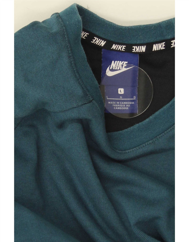 Мужской свитер-толстовка Nike, большой синий, цветной блок