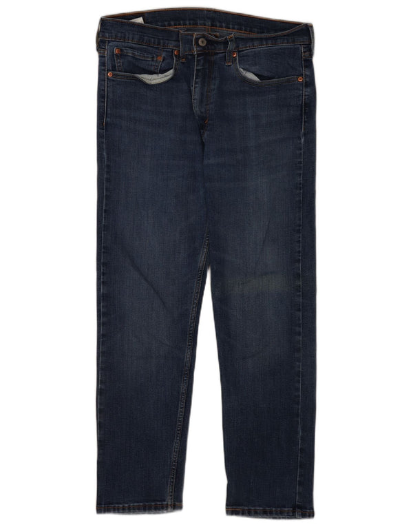 Мужские зауженные джинсы Levi's 502 W34 L30 синие, хлопок