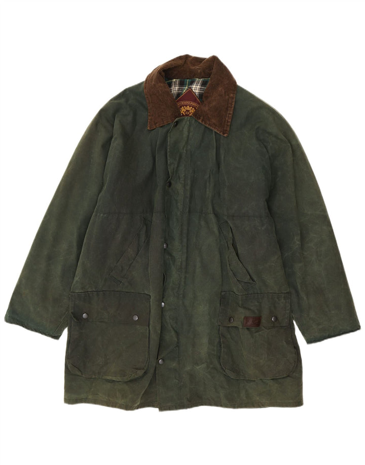 Мужская куртка из вощеного хлопка Richmond Forest UK 42 XL зеленая