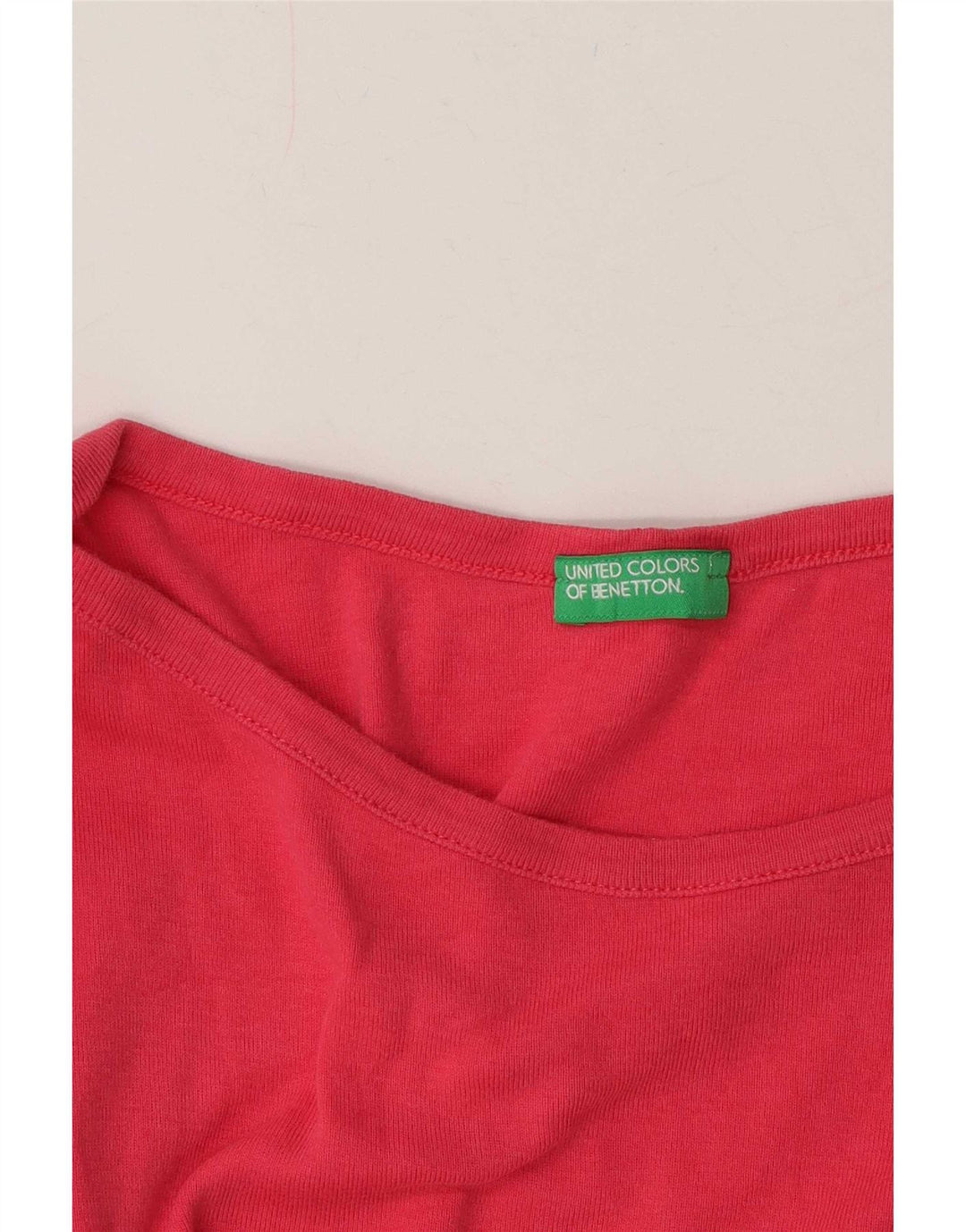 Женский топ Benetton с длинным рукавом UK 12, средний розовый