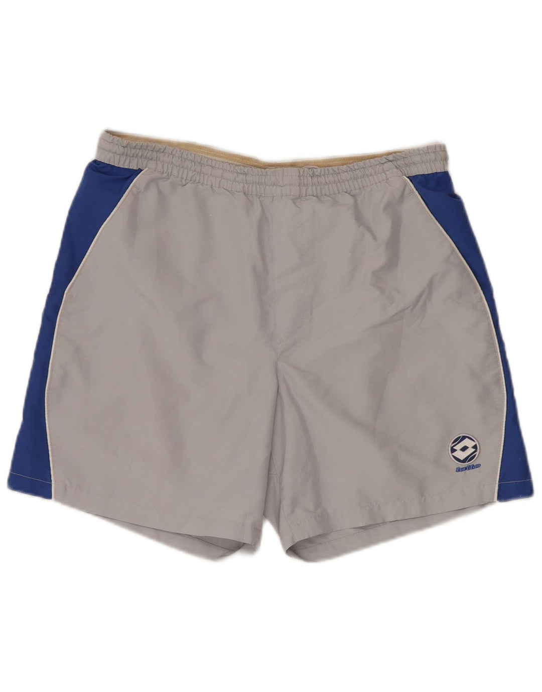 Мужские спортивные шорты LOTTO UK 38/40, средний серый полиэстер с цветными блоками