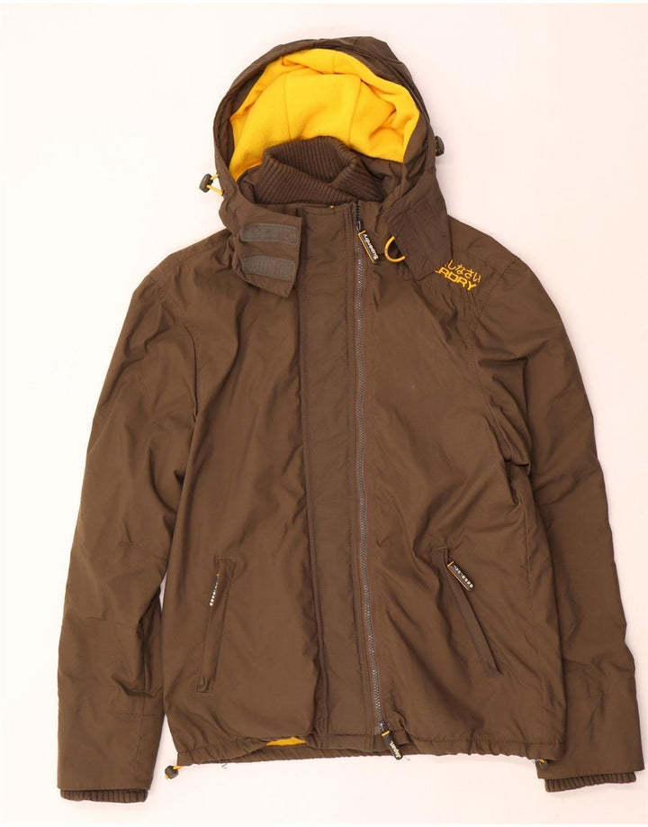 Женская ветровка с рисунком Superdry UK 16, большая коричневая