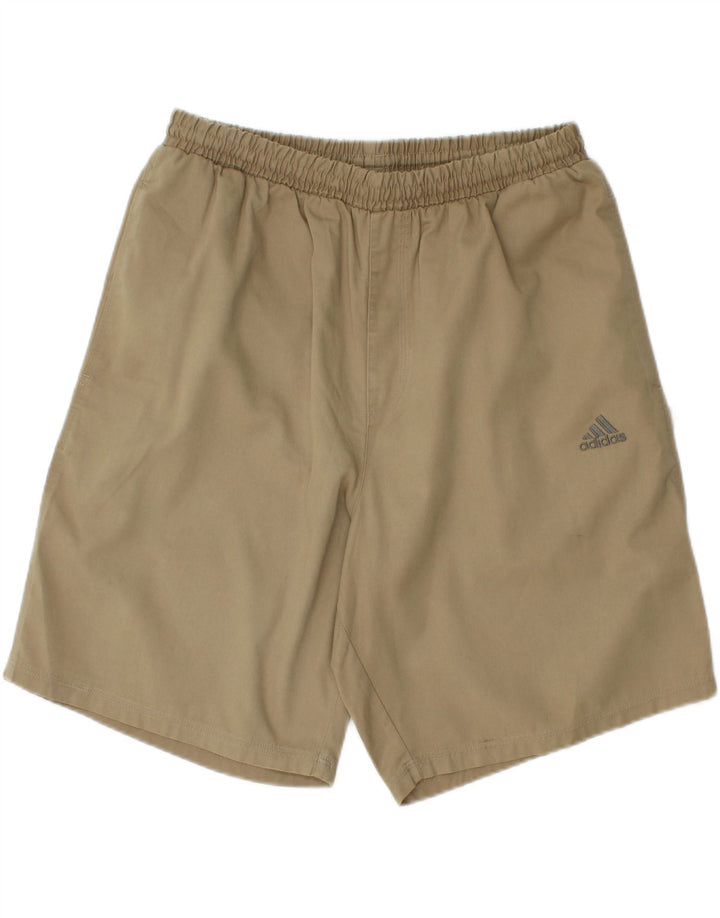 ADIDAS Mens Sport Shorts Medium Khaki Polyester Vintage Adidas and Second-Hand Adidas from Messina Hembry 