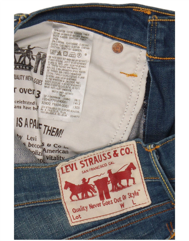 Мужские прямые джинсы Levi's W32 L32 синие, хлопок