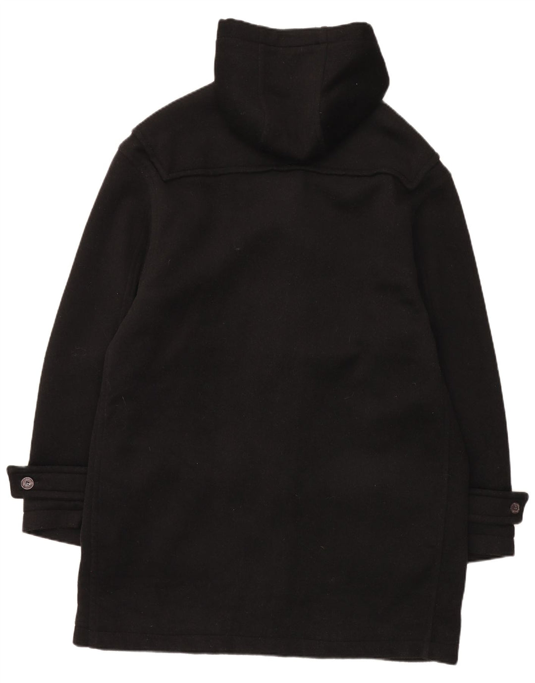 Женский дафлкот оверсайз с капюшоном McNeil & Grant UK 16, большой черный цвет шерсти