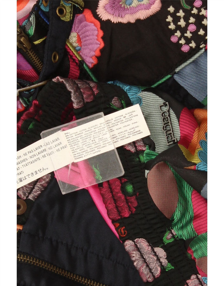 Женская укороченная куртка-бомбер Desigual с абстрактным узором EU 46 XL, разноцветная