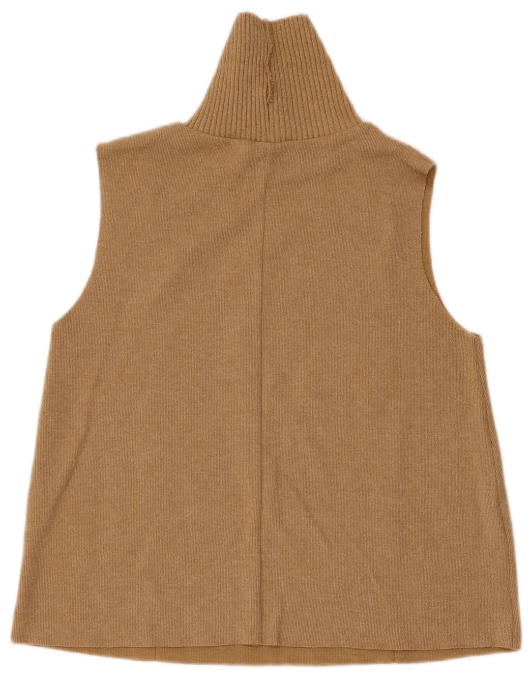 Женский жилет Zara UK 12, средний бежевый, хлопок