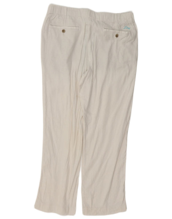 Мужские зауженные брюки-чиносы Tommy Bahama, большие W34 L27, белый лен