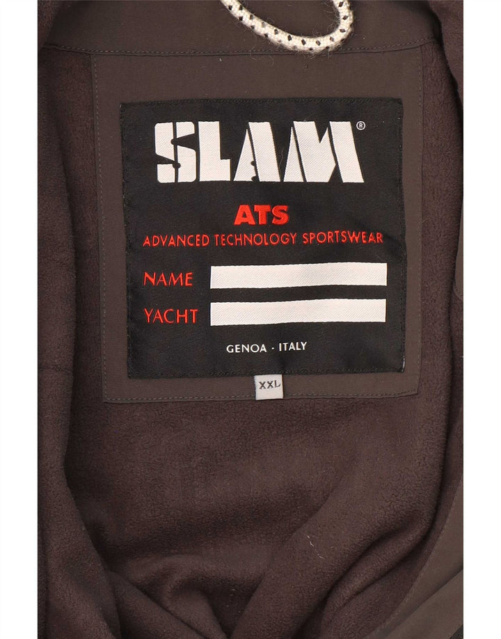 Мужская куртка-бомбер Slam UK 44 2XL Бежевый нейлон