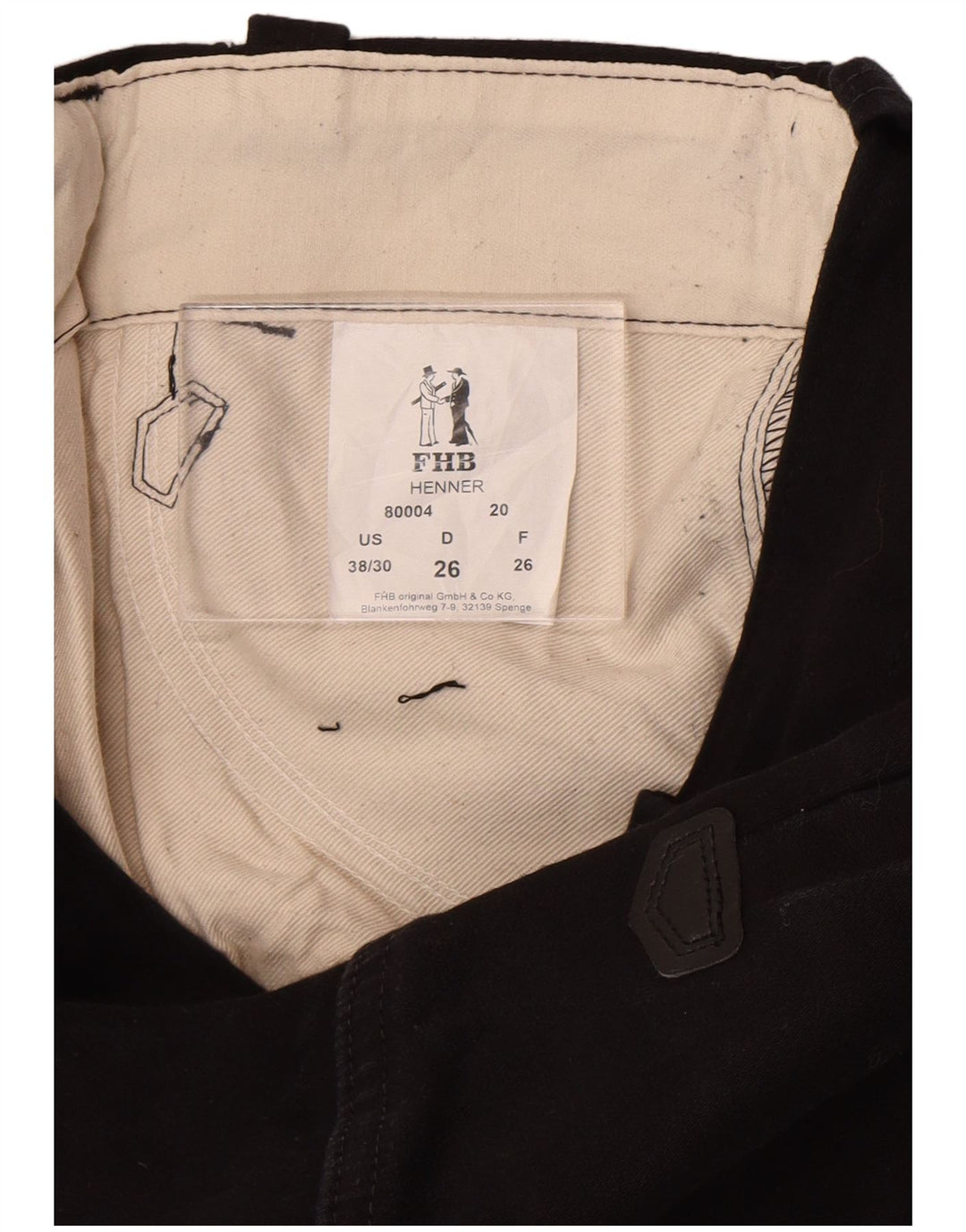 FHB Женские брюки карго Bootcut W38 L30, черные хлопковые