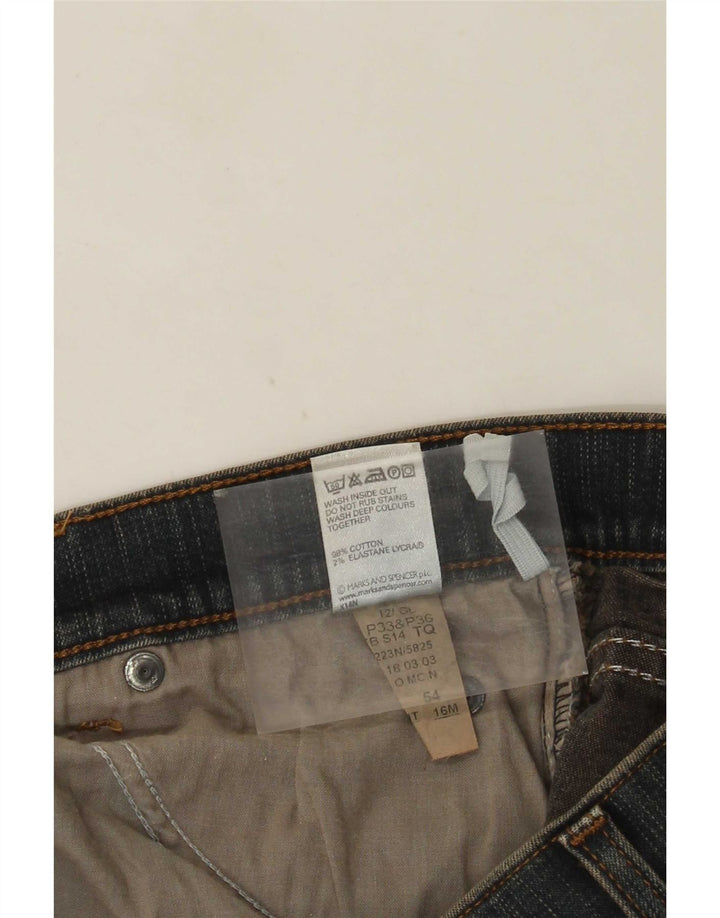 Женские джинсы Bootcut Marks & Spencer UK 16, большие, W32 L31, синие, хлопок