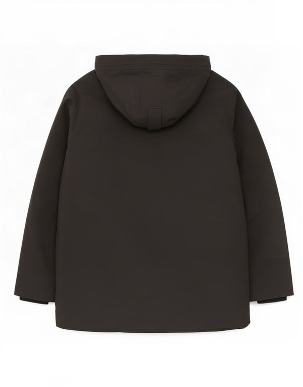 Мужская ветровка с капюшоном Zara UK 36, маленький черный полиэстер