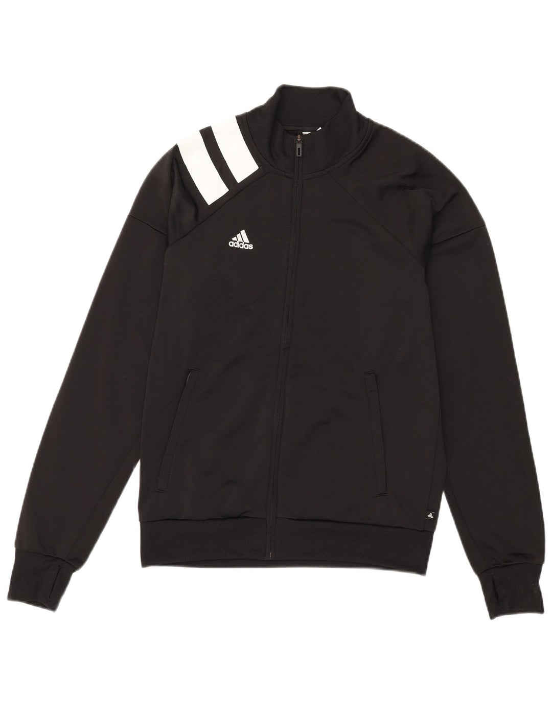Мужской спортивный костюм Adidas, верхняя куртка, средний черный, полиэстер с цветными блоками
