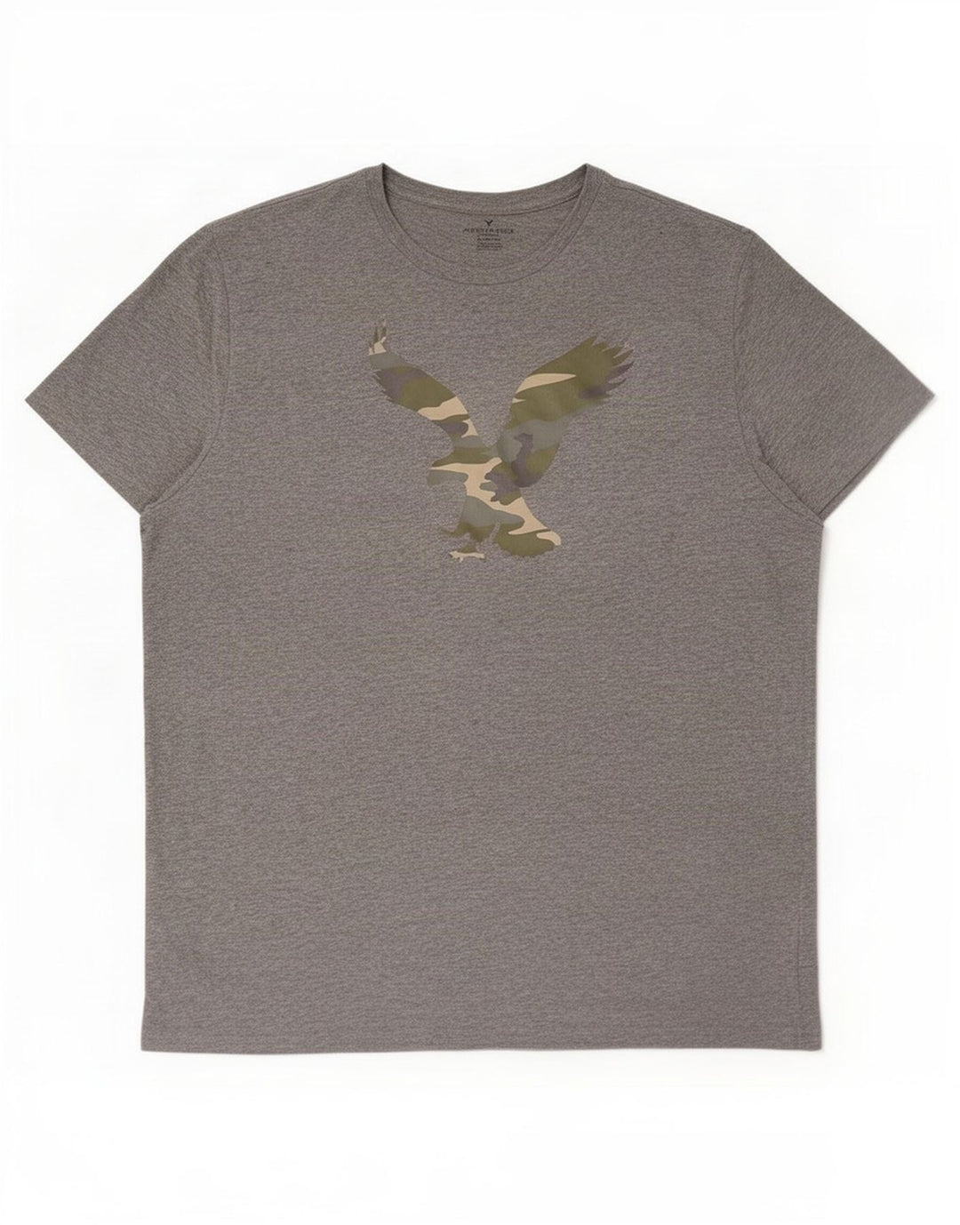 Мужская футболка с рисунком American Eagle, 2XL, серый хлопок