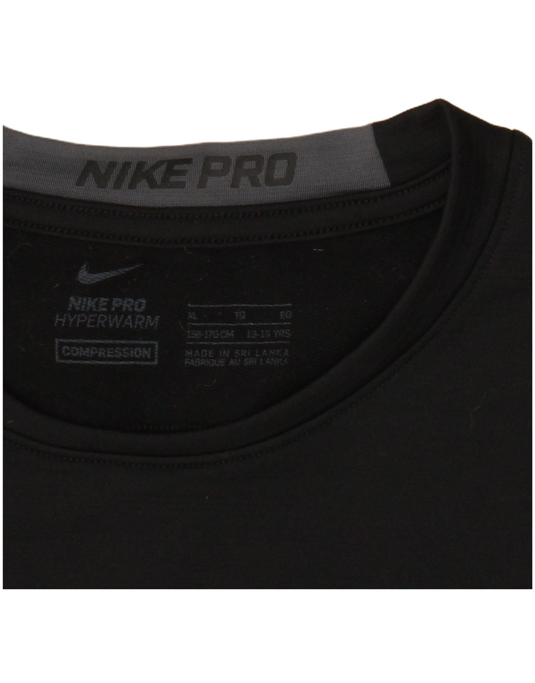 Топ с рисунком Nike для мальчиков с длинным рукавом, 13–14 лет, XL, черный
