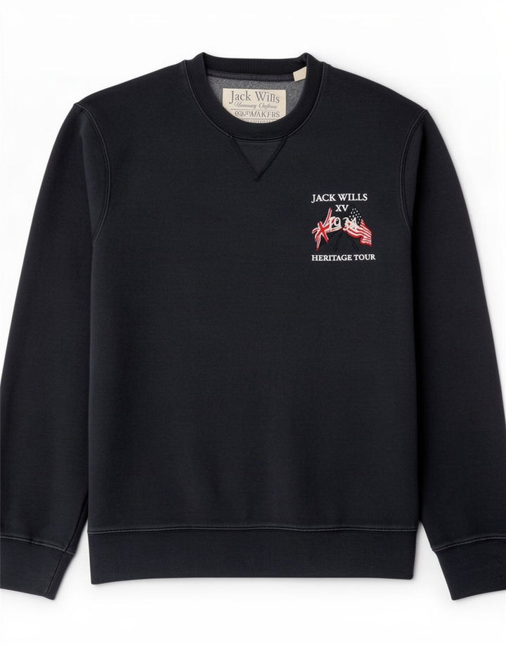 Мужской свитшот с рисунком Jack Wills, средний темно-синий хлопковый джемпер