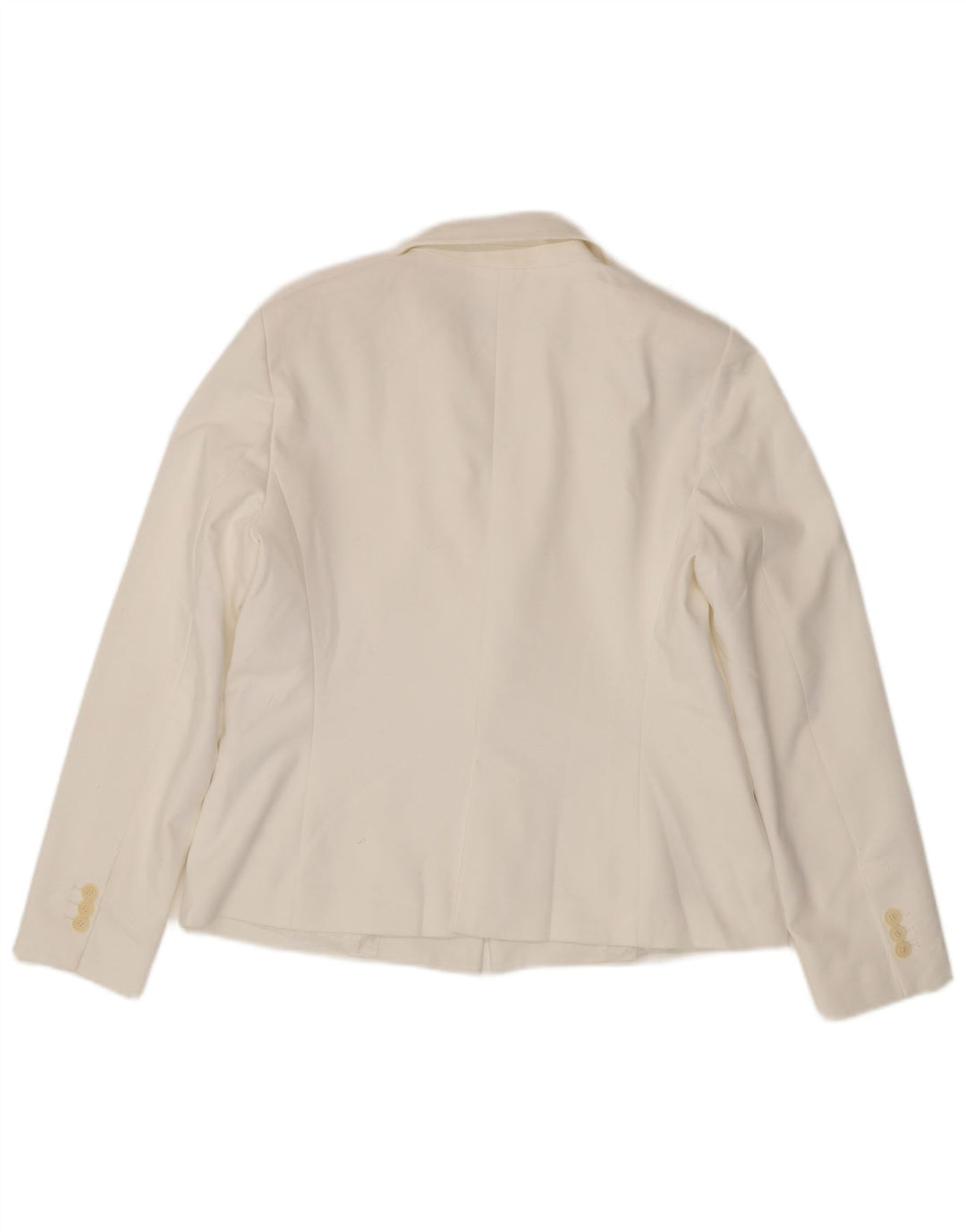 Женский пиджак ZARA на 1 пуговице, Великобритания, 18 XL, белый полиэстер