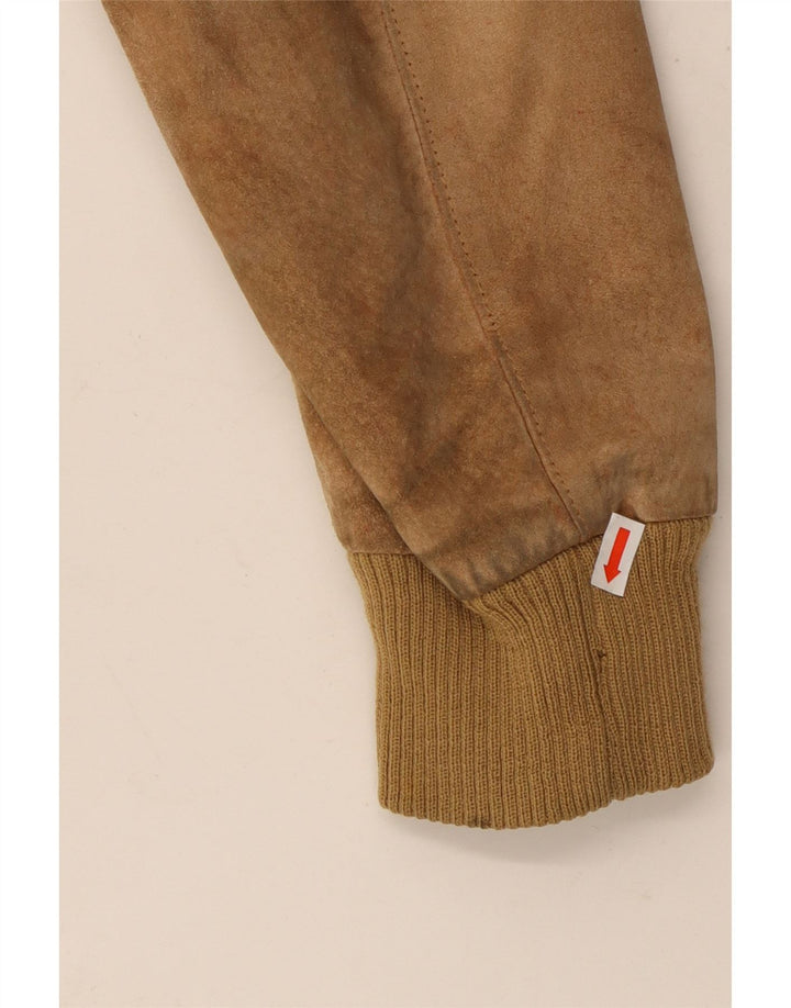 MCGREGOR Мужской замшевый бомбер UK 36 маленький бежевый