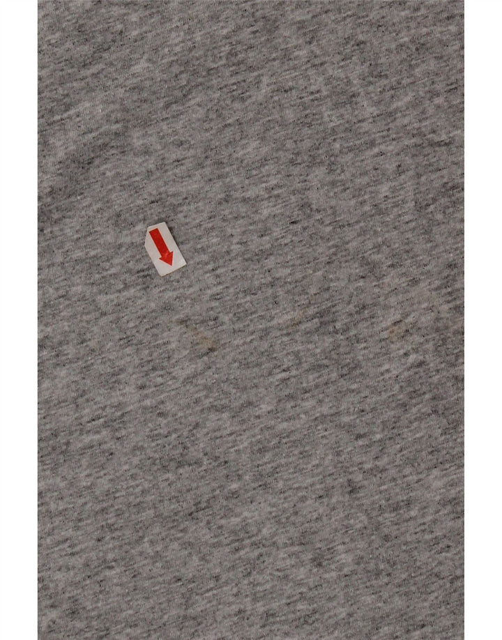 Мужская футболка классического кроя VANS, хлопковый топ среднего серого цвета с крапинками