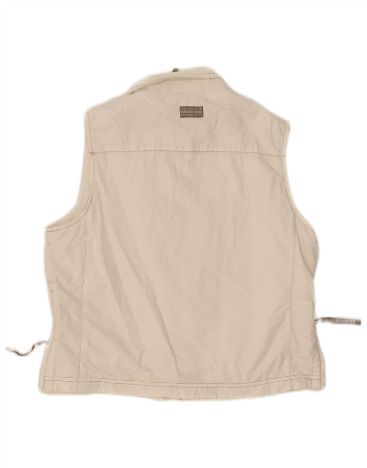 KILLTEC Womens Utility Gilet EU 40 Medium White Cotton