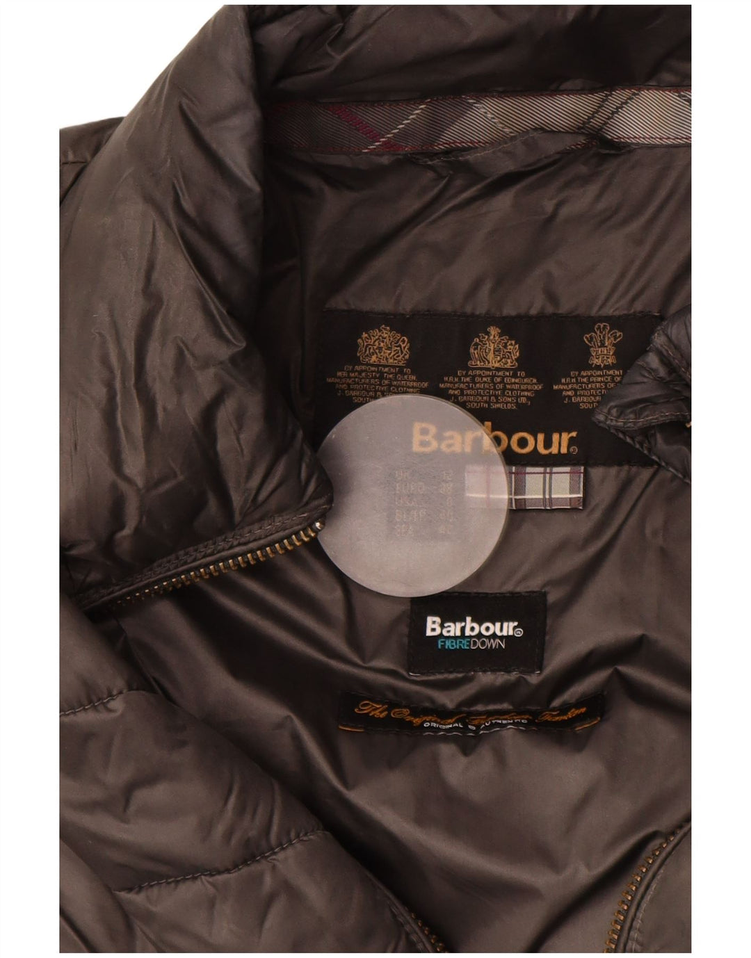 Женская стеганая куртка Barbour UK 12, средний серый полиамид