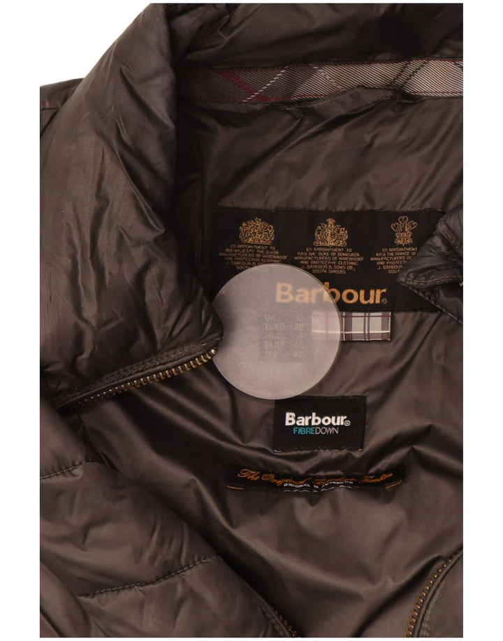 Женская стеганая куртка Barbour UK 12, средний серый полиамид