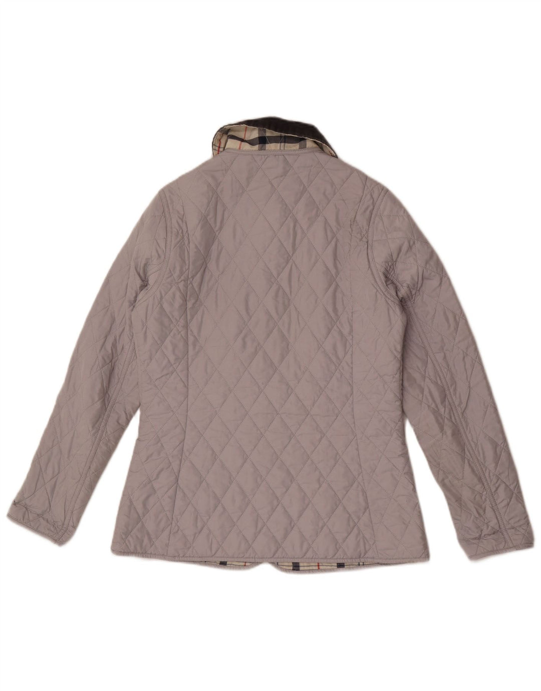 Женская стеганая куртка Barbour UK 8, маленькая серая, полиэстер с цветными блоками