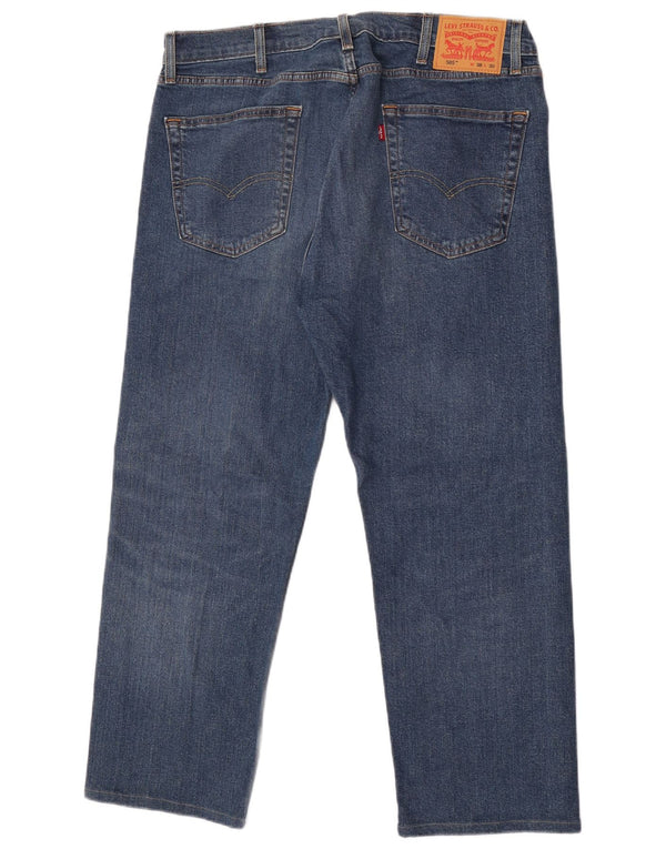 Мужские прямые джинсы Levi's 505 W38 L30 синие, хлопок