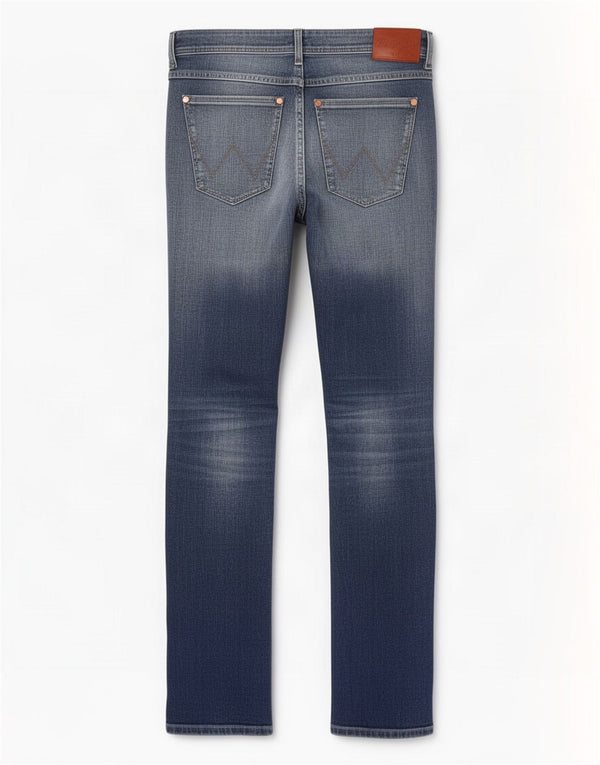 Мужские узкие джинсы Wrangler Larston W33 L34, синий хлопок