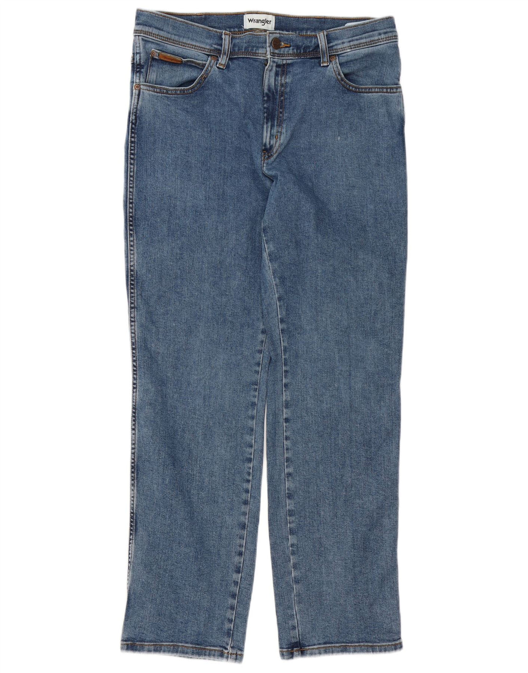 Мужские прямые джинсы Wrangler Texas W34 L32, синий хлопок