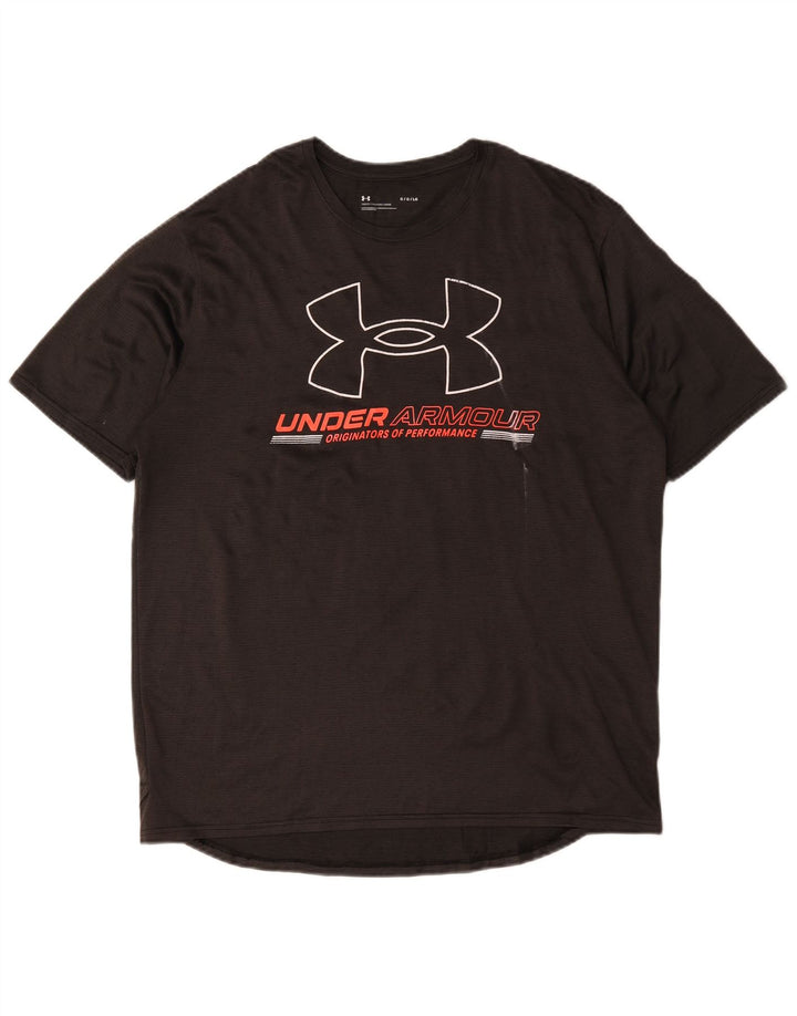 Мужская футболка с рисунком Under Armour, большая черная
