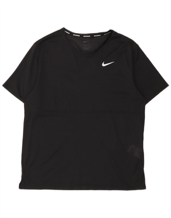 Мужская футболка Nike Dri Fit, большой черный полиэстер
