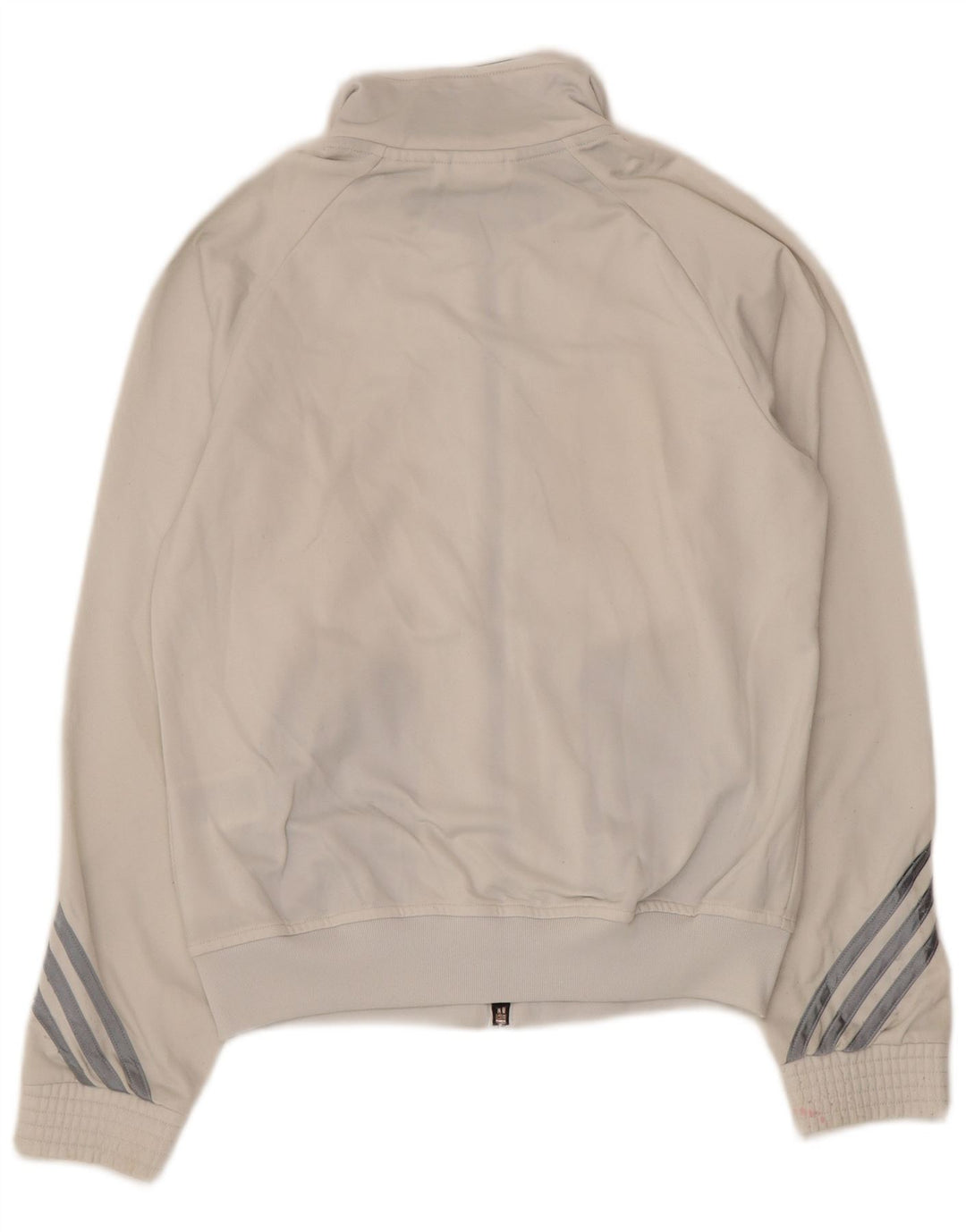 ADIDAS Boys Tracksuit Top Jacket 13-14 Years White Polyester