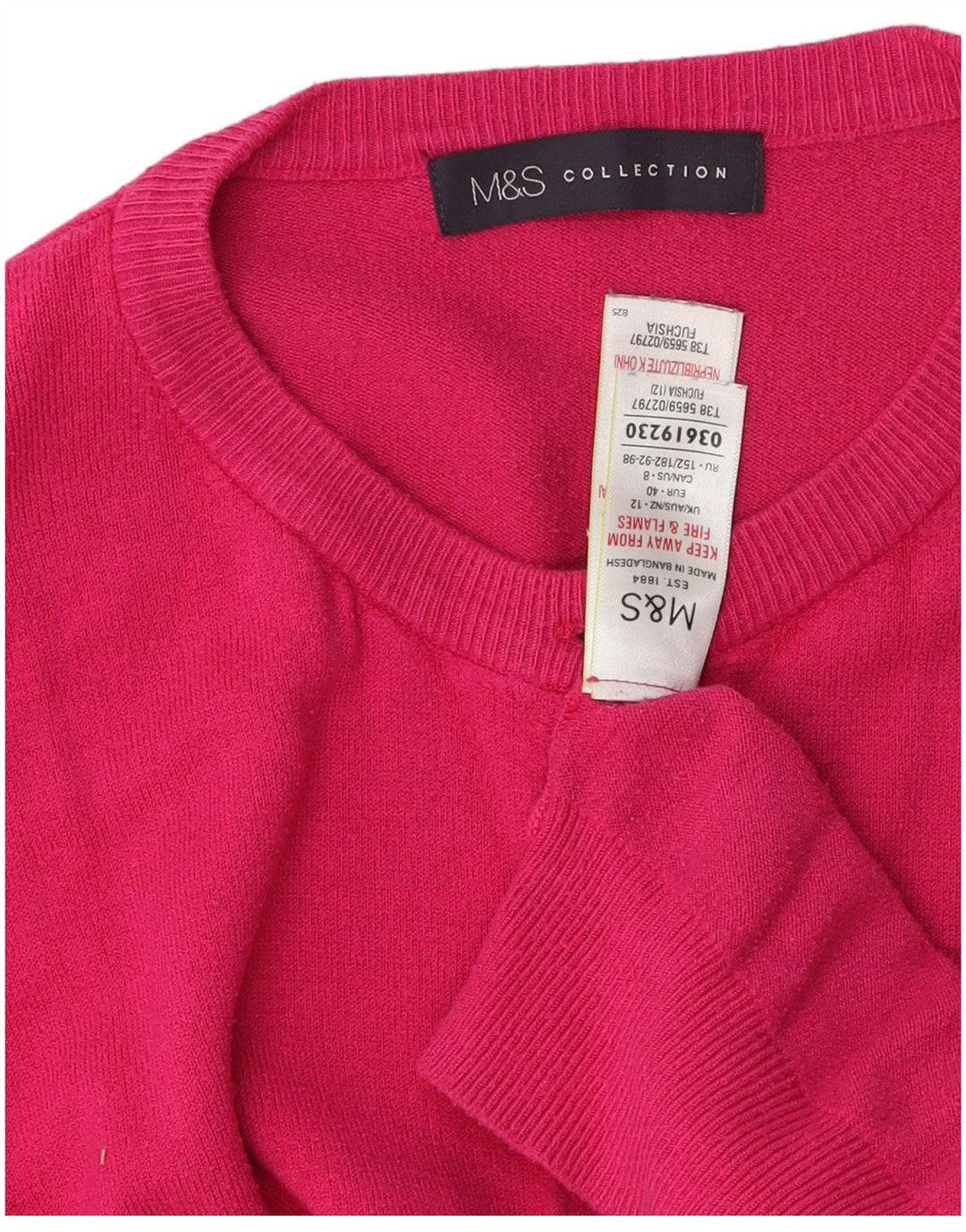 Женский кардиган Marks & Spencer UK 12, вискоза среднего розового цвета