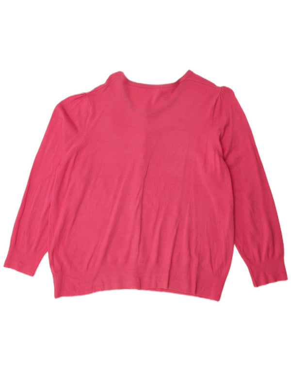 Женский кардиган Marks & Spencer UK 24 4XL Розовый Вискоза